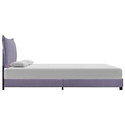 Avis vidaXL Cadre de lit sans matelas gris clair tissu 140x200 cm