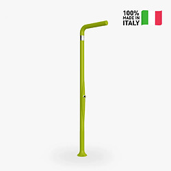 Douche extérieure de piscine de jardin avec mélangeur moderne Arkema Design Funny Yang T205, Couleur: Vert