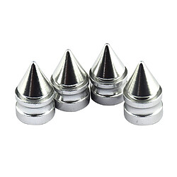 4 pièces en aluminium pneu / jante soupape / roue spike couvercle couvre-tige capuchon