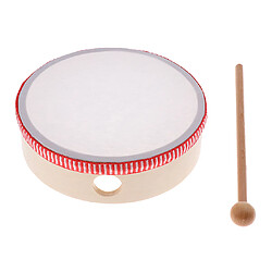 1 set main percussion caisse claire avec des bâtons enfants jouets musicaux bois 6 pouces