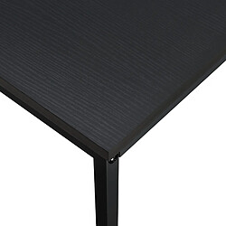 Avis Helloshop26 Bureau poste de travail d ordinateur table métal et MDF 120 cm noir 03_0003512