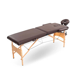 Table De Massage Pliante Avec Accessoires Et Housse Tdm102 Marron Yoghi