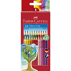 FABER-CASTELL Crayons de couleur Colour GRIP, étui de 24 ()