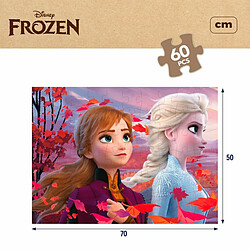 Puzzle Enfant Frozen Double face 60 Pièces 70 x 1,5 x 50 cm (12 Unités) pas cher