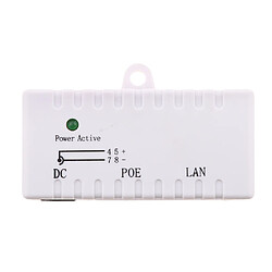 poe lan injecteur splitter module d'alimentation pour ap ip caméra téléphone blanc