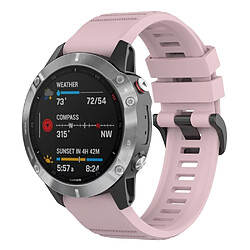 Bracelet en silicone attache rapide, 22mm, rose pour votre Garmin Fenix 7/Epix