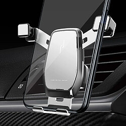 Support universel de téléphone de voiture horizontal et vertical pour téléphones de 4 à 7 pouces argent 