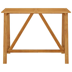 vidaXL Table de bar de jardin 140x70x104 cm Bois d'acacia massif