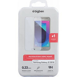 BigBen Connected Protection d'écran pour Samsung Galaxy J2 Pro 2018 Anti-rayures en verre trempé Transparent