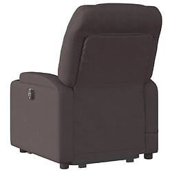 Acheter vidaXL Fauteuil inclinable de massage électrique Marron foncé Tissu