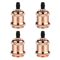 Stoex 4PCS Edison Douille Vintage E27 Adaptateur De Lampe Rétro Vintage Lustre Sans Fil En Aluminium plastique à L'intérieur Aluminium A1