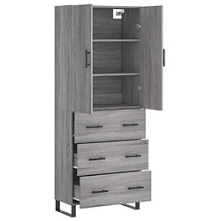 Acheter Maison Chic Buffet,Meuble de Rangement,commode pour salon,Cuisine Sonoma gris 69,5x34x180 cm Bois d'ingénierie -MN97037