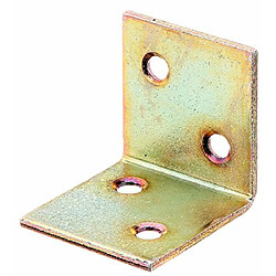 GAH-Alberts 332600 Équerre large à côtés égaux 30 x 30 x 30 mm / 100 Stk. Surface galvanisée à chaud (Jaune)