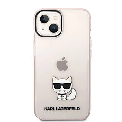 Avis Karl Lagerfeld Coque arrière en TPU Choupette Transparent Rose pour iPhone 14 Plus