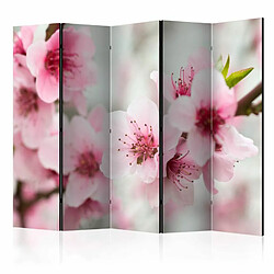 Paris Prix Paravent 5 Volets Spring Blooming Tree Pink Flowers 172x225cm