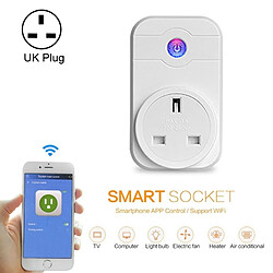 Wewoo Prise Connectée Alexa SWA1 10A Home Automation Sans Fil Smart WiFi Socket, Soutien Smartphone Télécommande et Interrupteur de synchronisation, UK Plug 