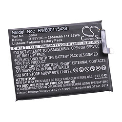 vhbw Li-Polymère batterie 2950mAh (3.85V) pour téléphone portable mobil smartphone comme BQ 3080 