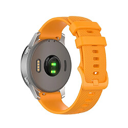 Wewoo Bracelet pour montre connectée de remplacement Smartwatch en silicone Garmintaille 22 mm universel jaune 