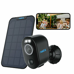 Reolink Caméra de Sécurité 4MP 2.4/5 GHz WiFi Batterie,Vision nocturne couleur,Détection Humaine,Noir