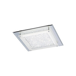 Inspired Cristal Flush Light 36cm Carré 18W LED 4000K, 1800lm, Chrome Poli / Cristal, 3 ans de Garantie