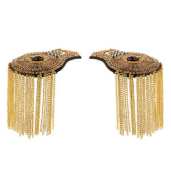 Acheter Paire Broche Épaulette Gland Rivet Clou Style de Gothique Décoration Vêtement Costume