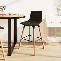 vidaXL Tabouret de bar Marron Tissu 