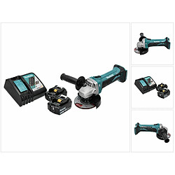 Makita DGA 452 RF Meuleuse d'angle sans fil 18 V 115 mm + 2x Batteries 3,0 Ah + Chargeur