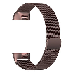 Avis Wewoo Bracelet pour montre connectée Dragonne magnétique en acier inoxydable FITBIT Charge 3Taille petite187x18mm café