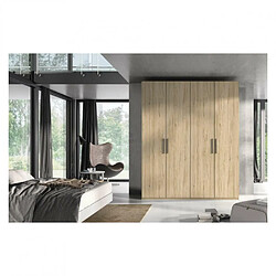 Avis Inside 75 Armoire 4 portes lisses standard 179,2x240 cm caisse façade Arios poignée Barra Pizzara