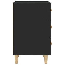 Acheter vidaXL Table de chevet noir 40x40x66 cm bois d'ingénierie