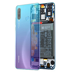 Acheter Bloc Complet Huawei P30 Lite Écran LCD Tactile Batterie 3340 mAh Original Bleu