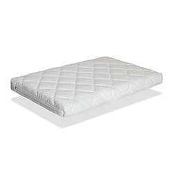 Dormalit Matelas Bébé Berceau 75x52 Epaisseur 7 CM MINI CARAMEL - Déhoussable, Noyau en mousse perforée et Respirant