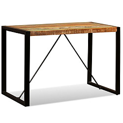 Acheter vidaXL Table à manger Bois de récupération massif 120 cm