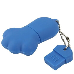 Wewoo Clé USB bleu 4 Go de patte d'ours en forme de silicone USB 2.0 Flash Disk avec anti-poussière pas cher