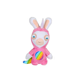 Gipsy LAPINS CRETINS Peluche Licorne Lapicorne Sonore Rose - 18 cm 