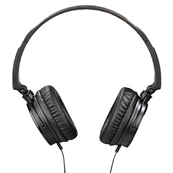 Thomson Casque HED2207BK, supra-aural, microphone, pliable, câble plat, noir