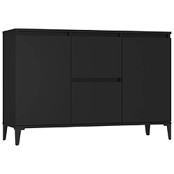 vidaXL Buffet noir 104x35x70 cm bois d’ingénierie