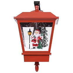 Avis vidaXL Lampe murale de Noël lumières LED et Père Noël Rouge 40x27x45cm