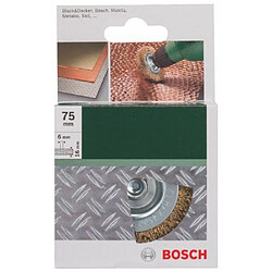 Bosch - Brosse circulaire pour perceuse M14 Fils ondulés laitonnés - 6 x 75 mm - 2609256519