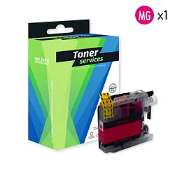 TONER SERVICES Compatible Brother LC123 Cartouche Magenta LC123M (Cupcake) 