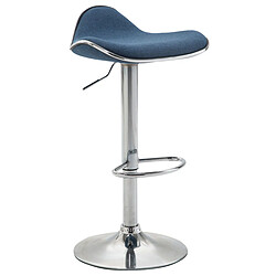 Non Tabouret de bar Shanghai tissu chrome 