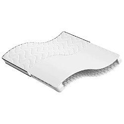 vidaXL Matelas à ressorts bonnell moyen 200x200 cm