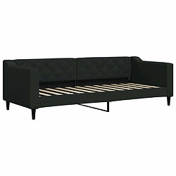 Avis Maison Chic Lit d'appoint avec matelas | Lit de jour | Lit de repos noir 80x200 cm tissu -GKD51669