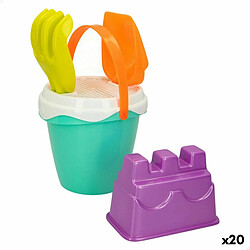 Color Baby Set de jouets de plage Colorbaby Ø 14 cm (20 Unités) 