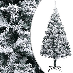 vidaXL Sapin de Noël artificiel avec neige floquée Vert 400 cm PVC 