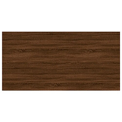 vidaXL Étagères murales 4pcs chêne marron 100x50x1,5cm bois ingénierie pas cher