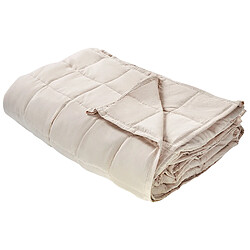 Beliani Couverture lestée 7 kg 120 x 180 cm beige NEREID 