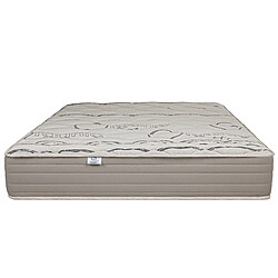 LUXURY LITERIE Matelas 160x200 cm, OrganicCotton, 24cm, mémoire de forme, indépendance du couchage, face été/hiver pas cher