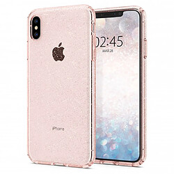 Coque pour iPhone XS Max 6.5 Spigen Liquid Crystal Glitter rose