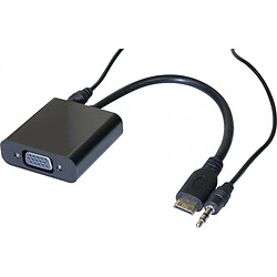 Abi Diffusion Convertisseur mini HDMI vers VGA + audio - 20CM